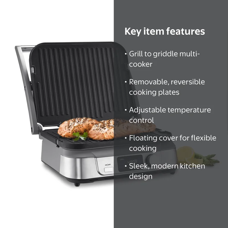 Cuisinart GR-5BP1 Griddler Five - Panini Grill with Electric