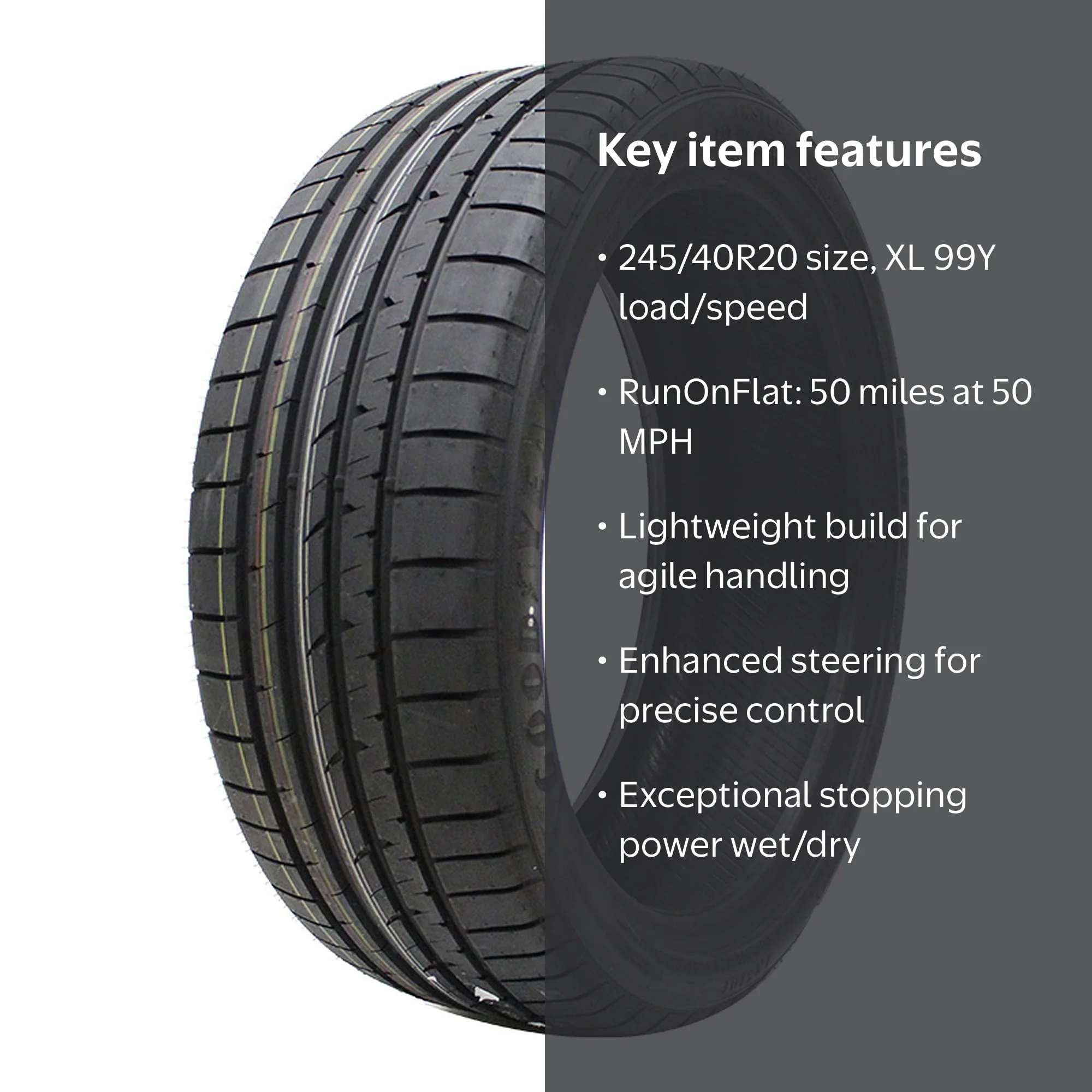 Goodyear Eagle F1 Asymmetric 2 ROF 245/40R20 99Y XL High