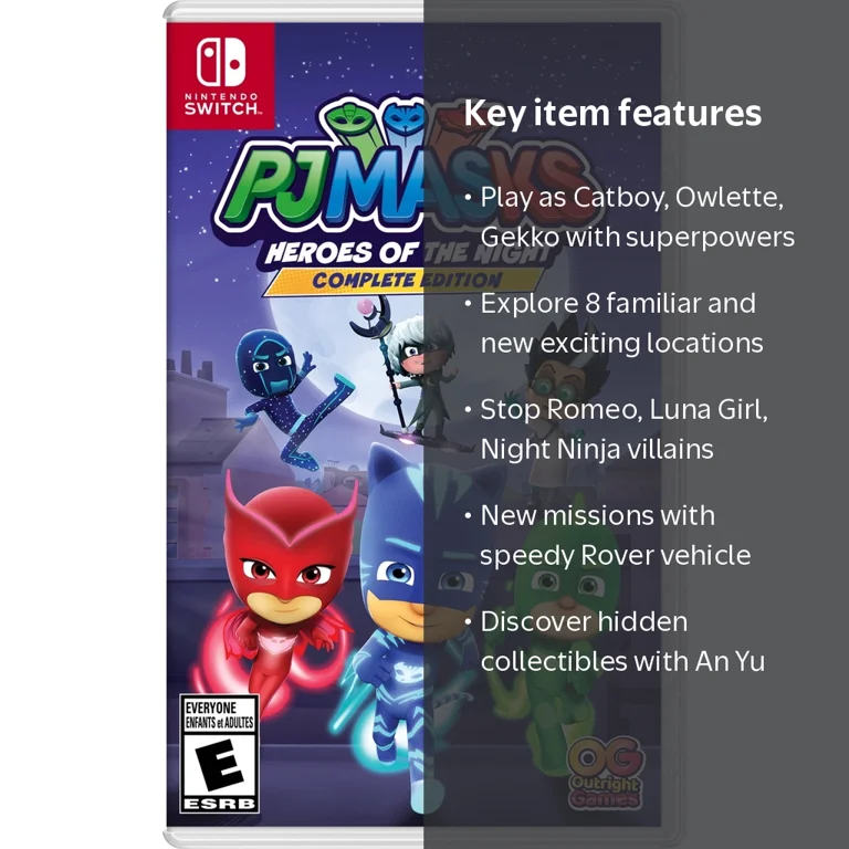 PJ Masks, Nintendo Switch Game, 819338023274, Complete Edition