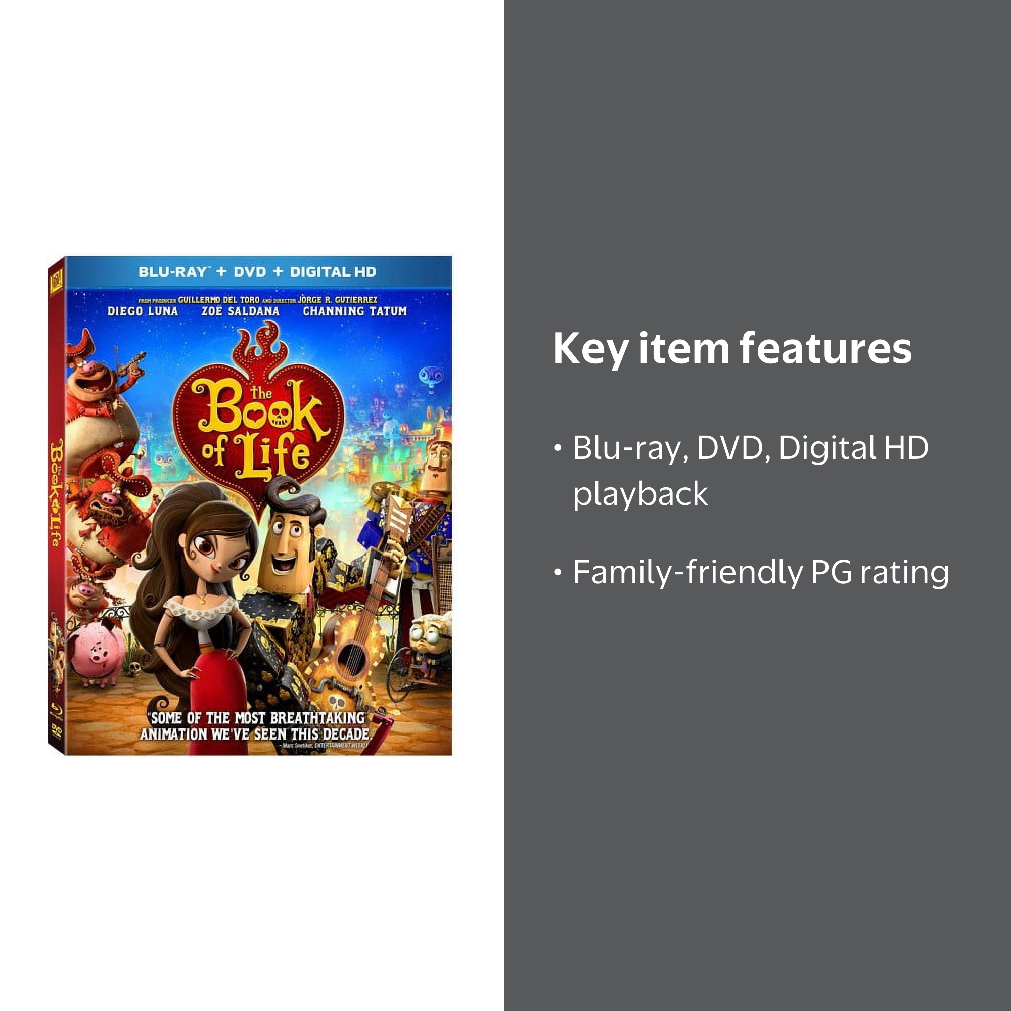 The Book of Life Blu-ray DVD Digital HD PG Animated Fantasy