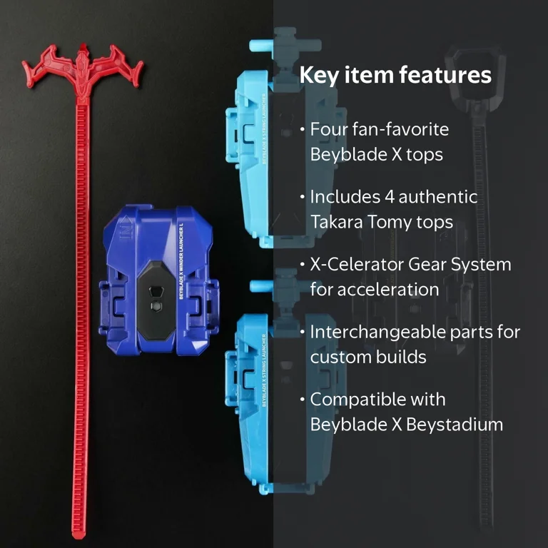 Beyblade, 2025 Beyblade X 25th Anniversary Set, 4 Tops and 4