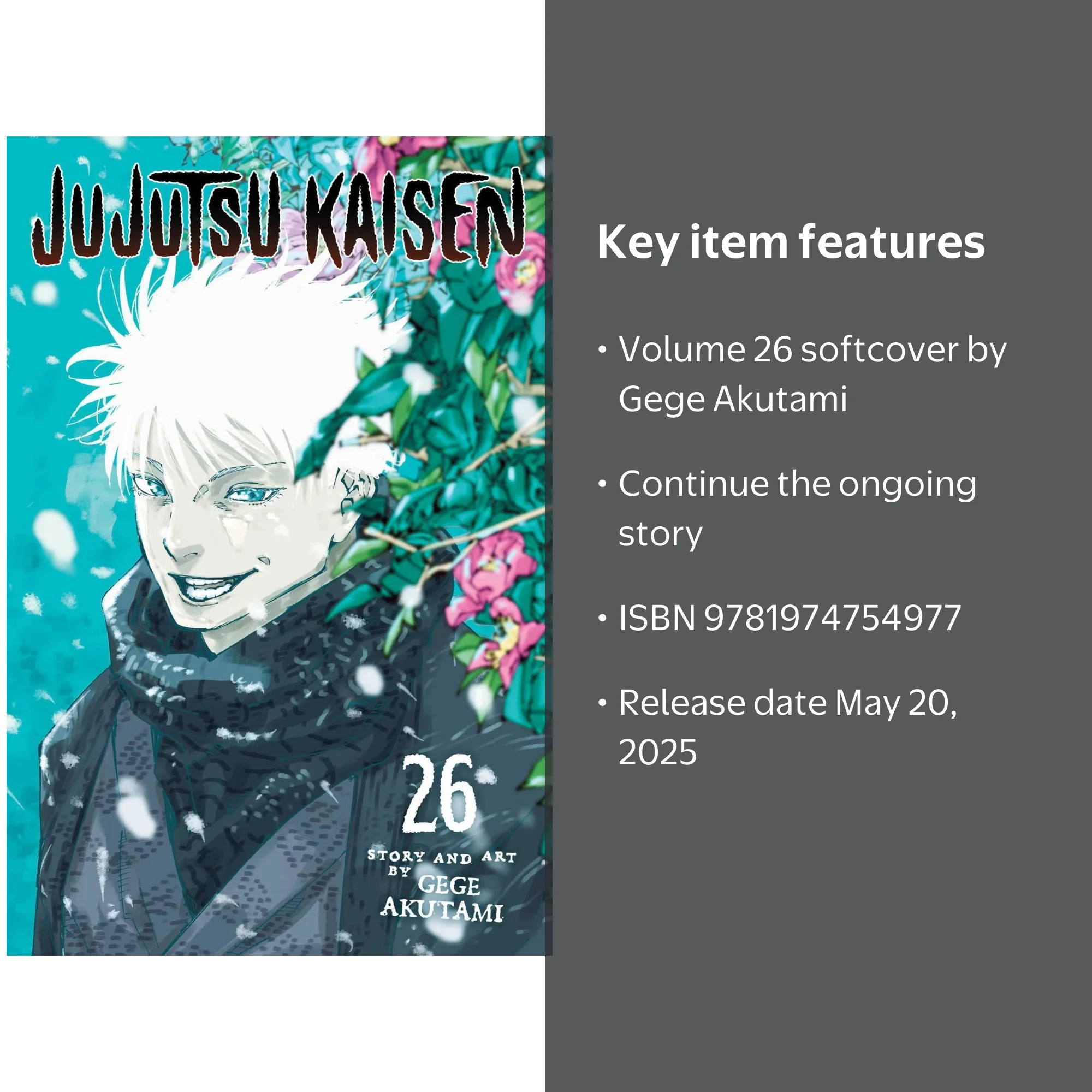 Gege Akutami Jujutsu Kaisen Vol 26 Paperback Action and
