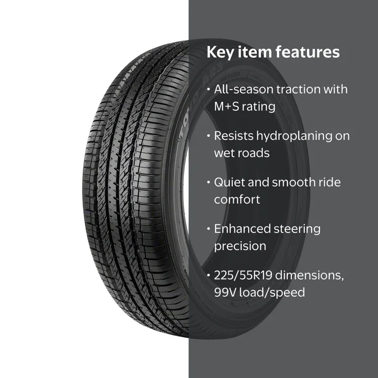 タイヤ TOYOTIRES 225/55R19 99V PROXES YA329 Free Shipping! Toyo All Season 225/55R19 99V Passenger Tire with