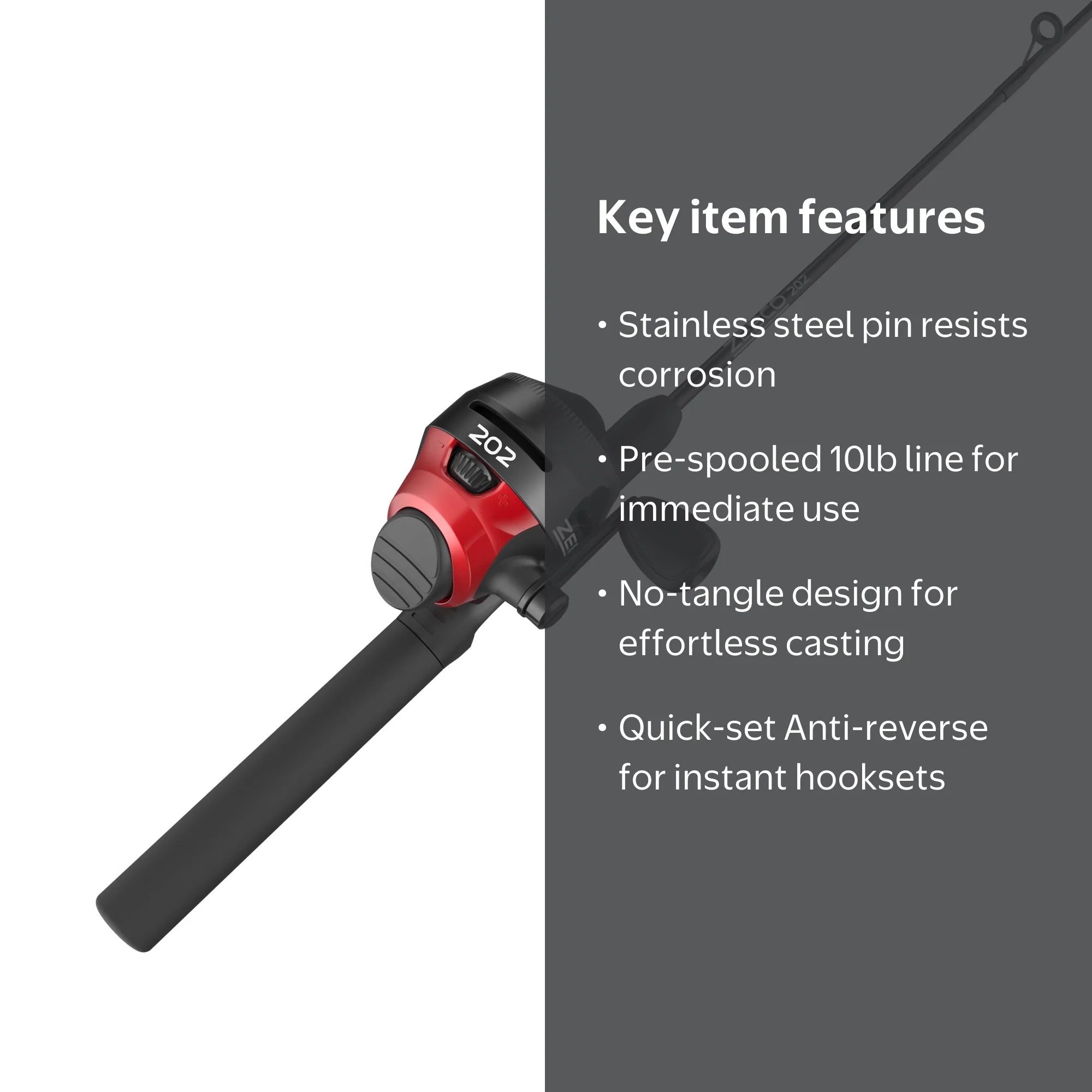 Zebco, Spincast Fishing Combo, Model 202, With Tackle Kit