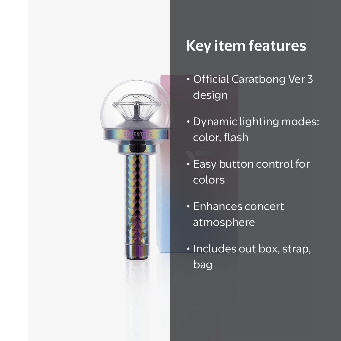 Seventeen Official Lightstick Ver.3 Caratbong - Kpop Merch Seller
