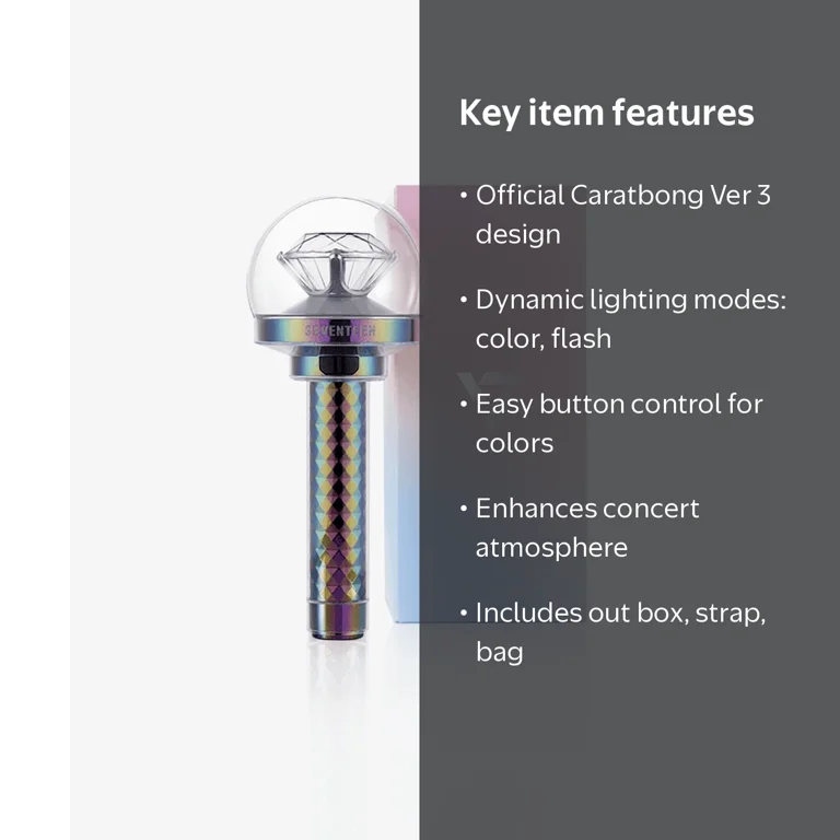 Seventeen Official Lightstick Ver.3 Caratbong - Kpop Merch Seller