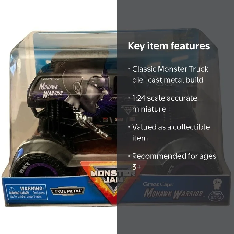 Monster Jam Mohawk Warrior 1:24 Scale Monster Truck - Walmart.com