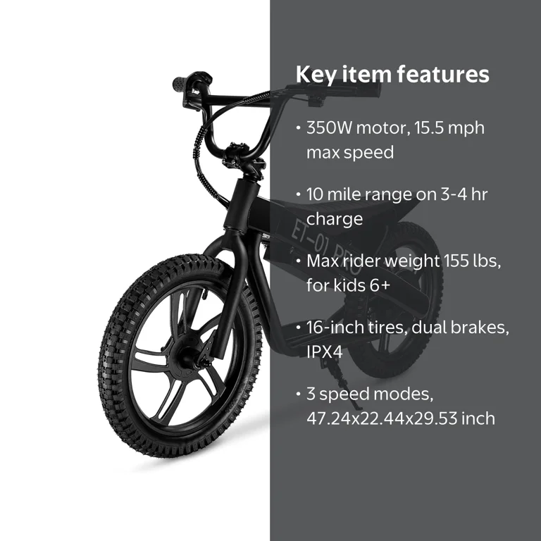 electric bicycles for kids Hiboy BK1 Balance Bike | Adjustable Height STARMOTO 20 inch Electric Bike is an easy Bluejay WILD - Kids Electric