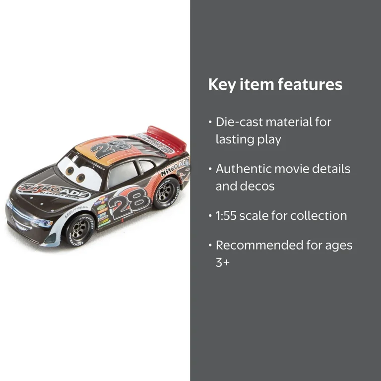 PHIL TANKSON 28 カーズ ミニカー Disney/Pixar Cars 3 Die-Cast Vehicle - Movie Details - Walmart.com