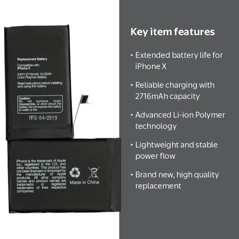 iPhone X (10) Battery Replacement - Walmart.com