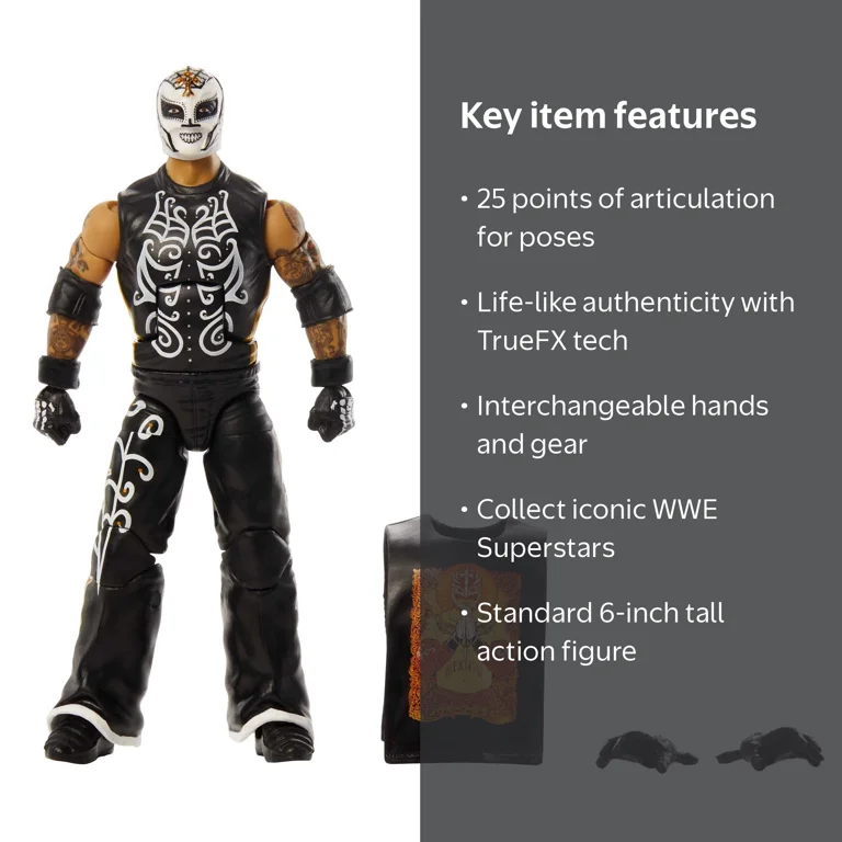 WWE Wrestling Toy: Rey Mysterio Elite Collection, 6-inch Posable