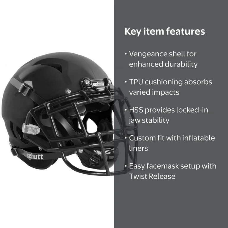 Schutt Vengeance Pro LTD II Adult Football Helmet, Size Medium