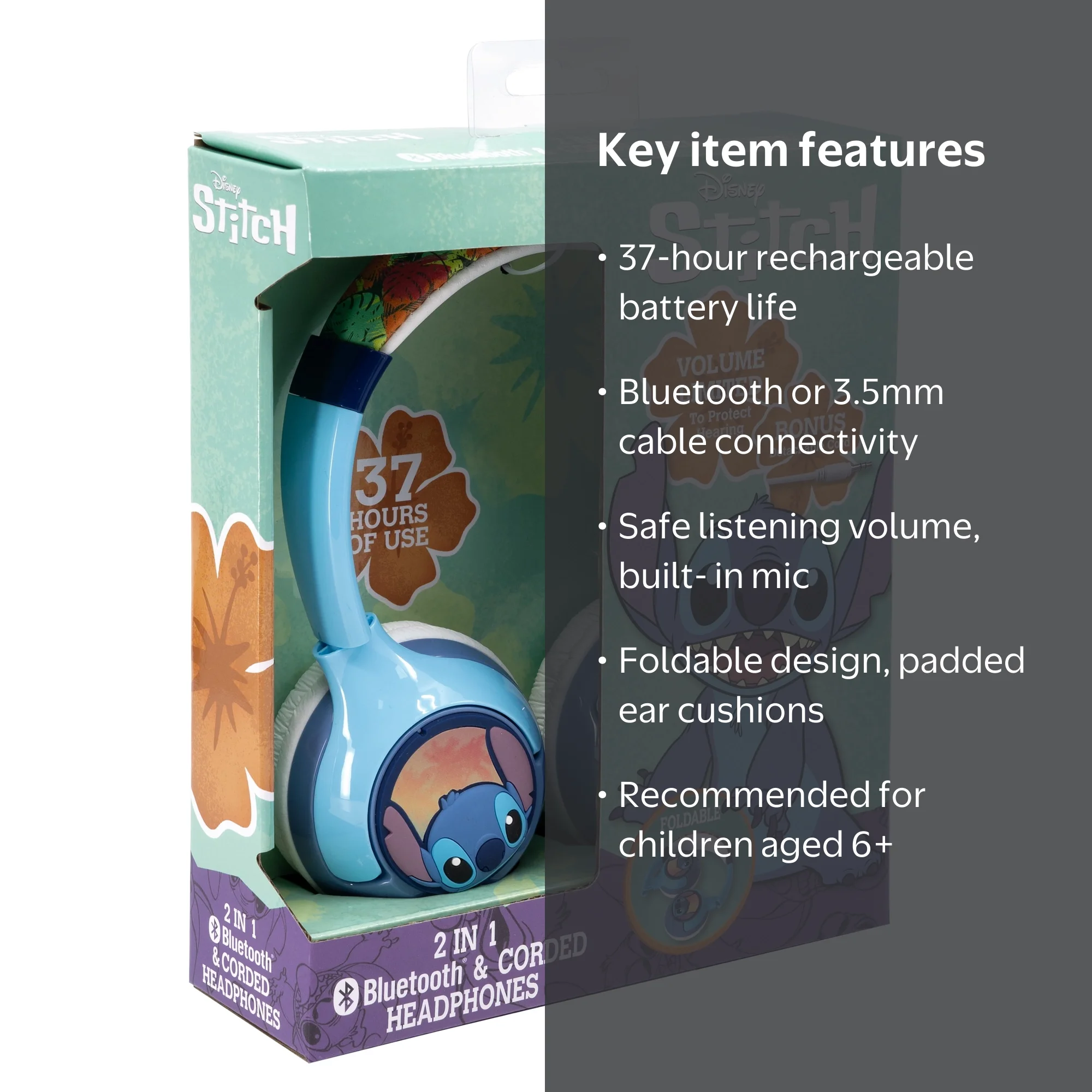 Lilo & Stitch Kids Headphones | Office earphones for support