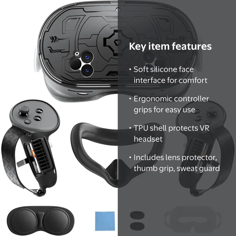 7 in 1 Accessories Bundle for 2024 Meta Quest 3s, Oculus Quest 3 S