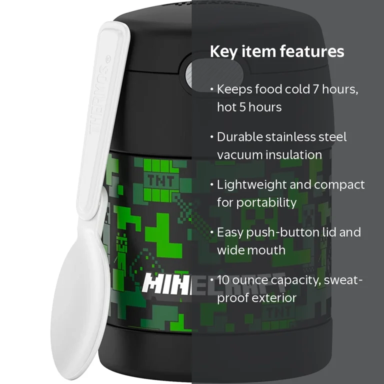 Thermos 10 oz. Kid's Funtainer Food Jar, Stainless Steel