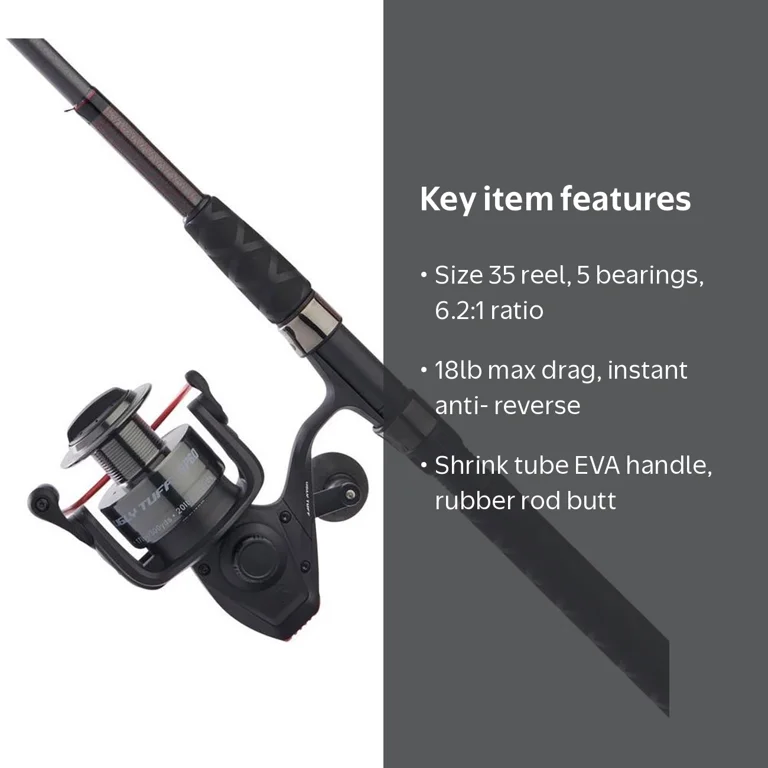 Ugly Stik Ugly Tuff™ Spinning FishingCombo, 6'6