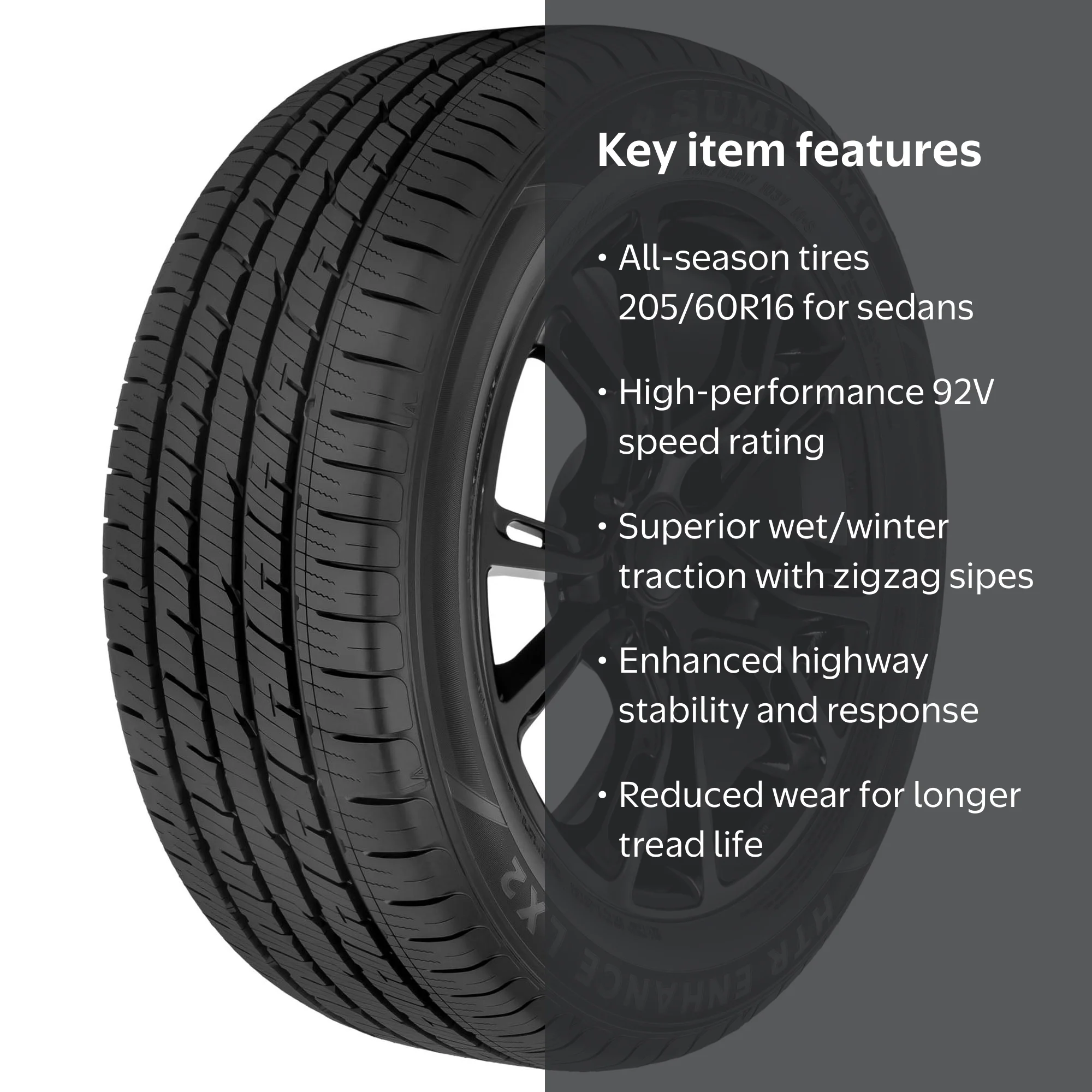 Sumitomo HTR Enhance LX2 All Season 205/60R16 92V Passenger Tire