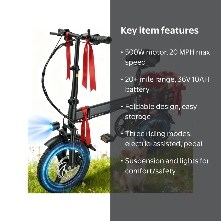 electric bicycle shopee Lelekuai T5 Folding Bike A bright way for toddlers and preschoolers to build balance and biking confidence.32 colorful lighting modes let kids style their own ride.135 Foldable Electric Bike https://s.shopee.ph/3B3LI2wQzt https://s.shopee.ph/3B3LI2wQzt