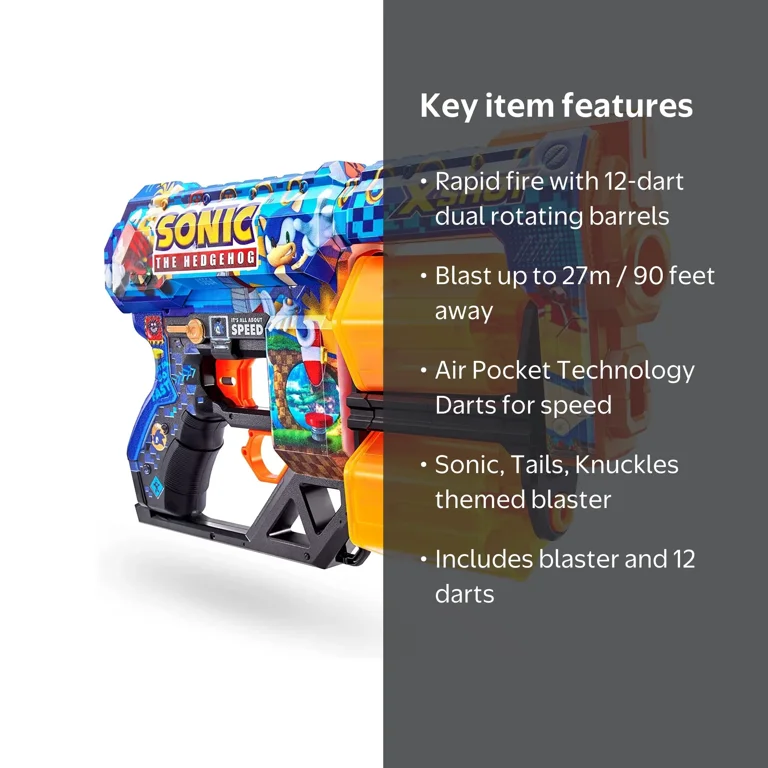 X-Shot Sonic the Hedgehog Speed Blaster Toy Gun - Walmart.com