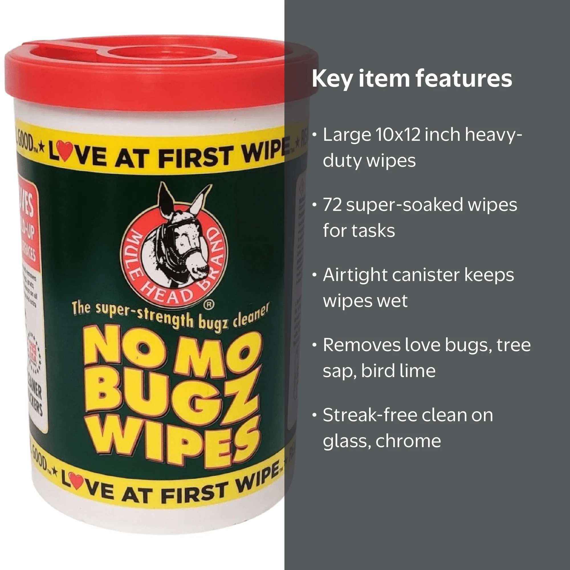 Mule Head Brand No Mo Bugz Wipes 10
