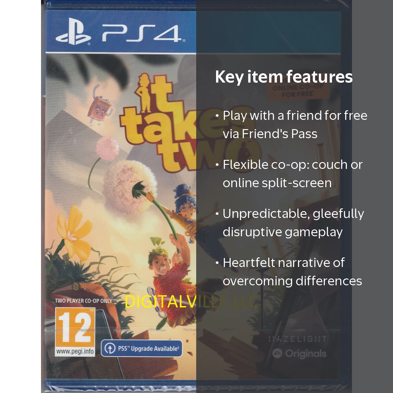 It Takes Two PS4 PlayStation 4 Brand New factory Sealed - Walmart.com