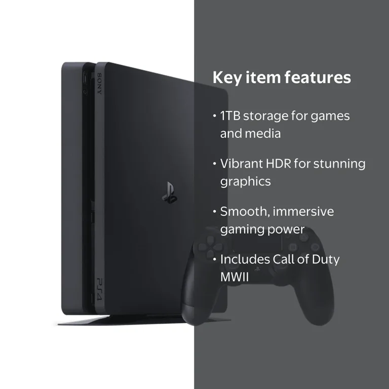 Sony PlayStation 4 Console - 1TB Storage, HDR Technology, Call of