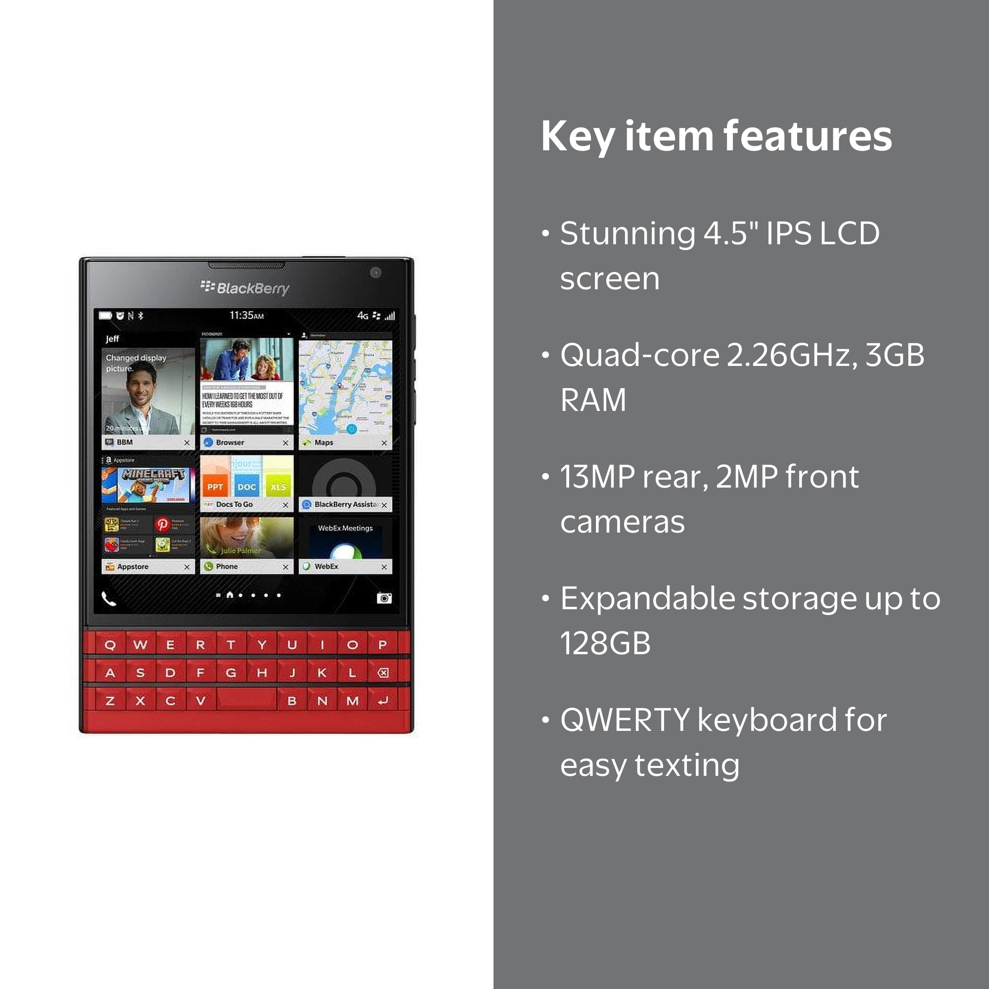 BlackBerry Passport レッド Red BlackBerry Passport photo gallery | CrackBerry