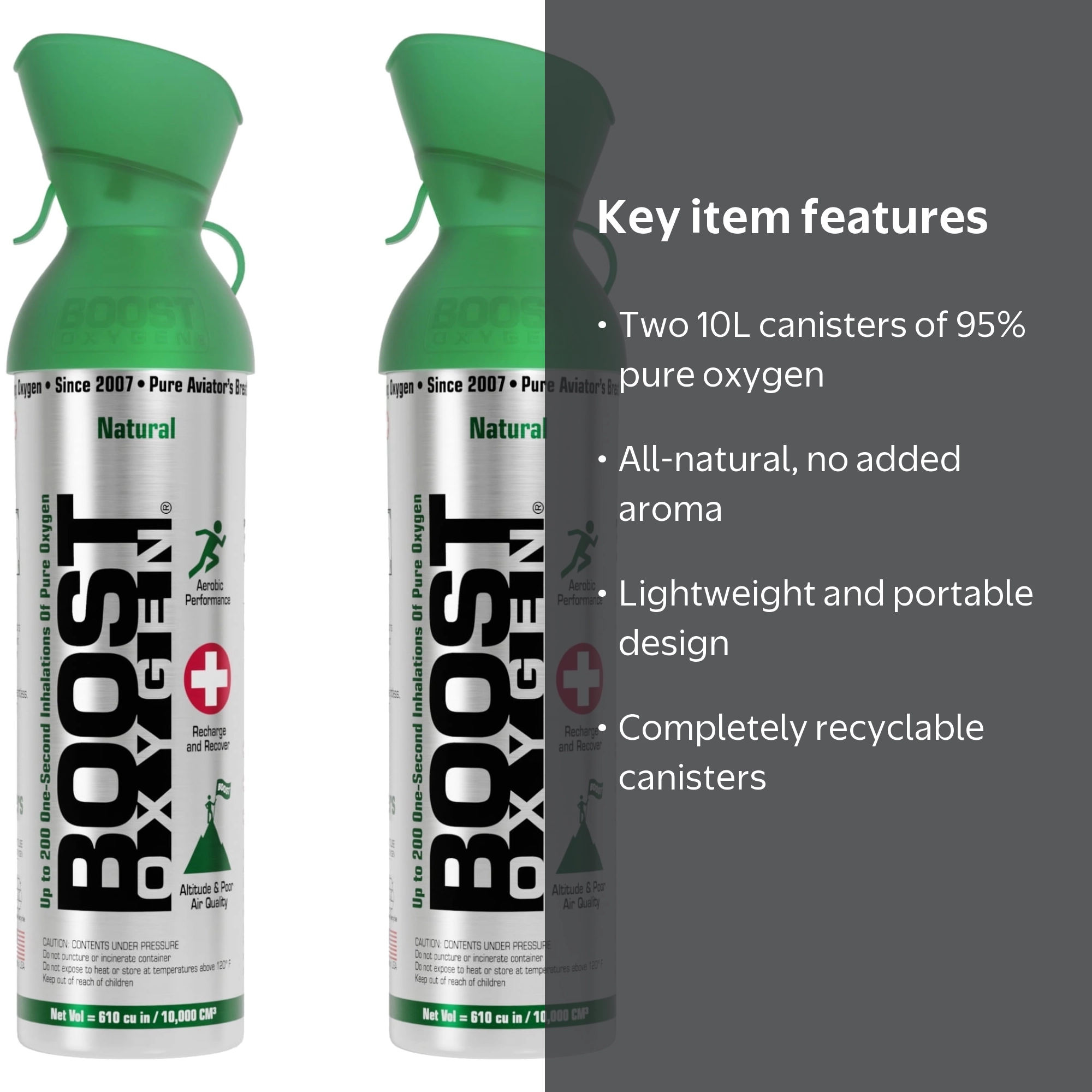 o2 boost box setup Oxygen Medium Natural 5L Canister, 4 Pack Discounted 12-Pack: Medium