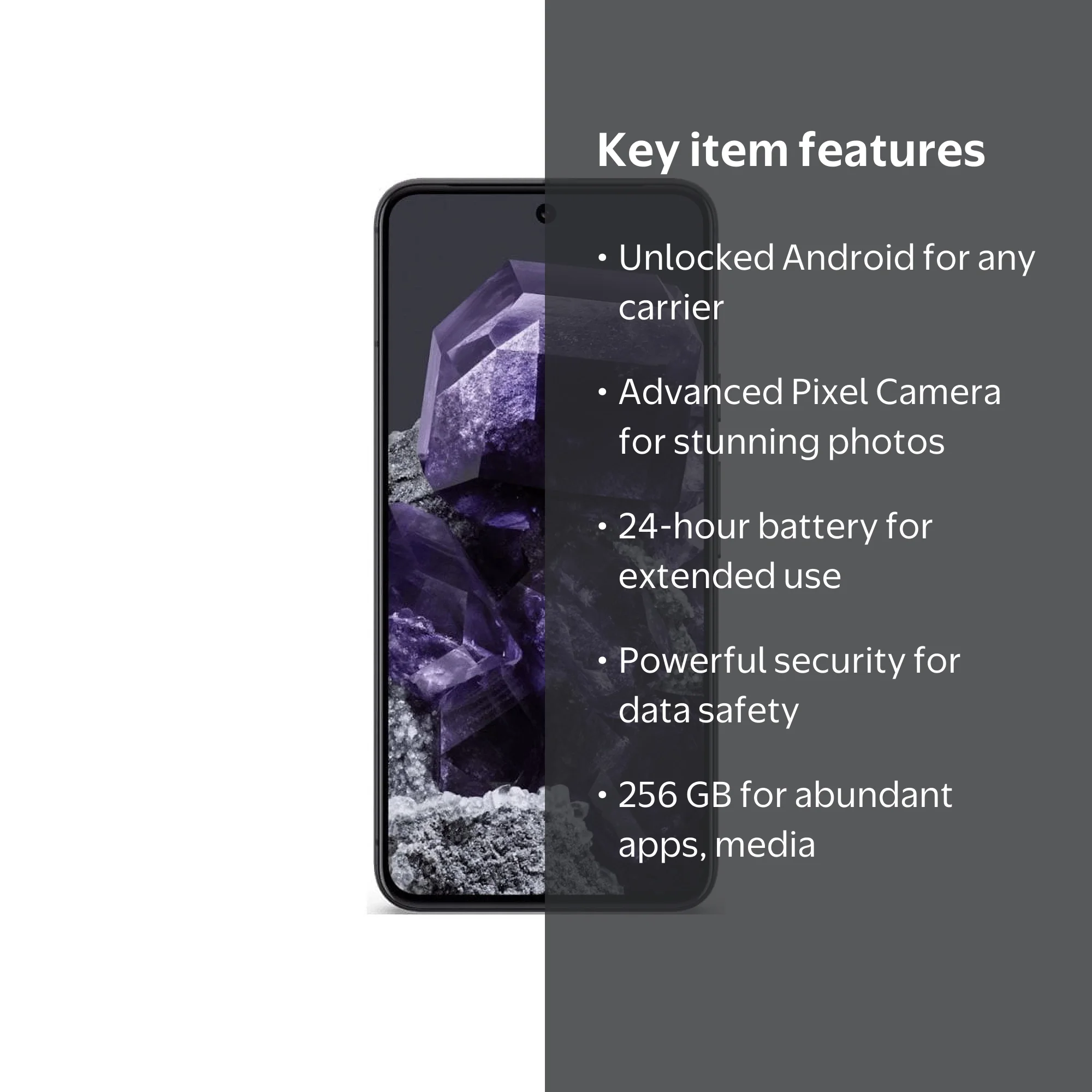 Google Pixel 8 - Unlocked Android Smartphone, 256GB, Obsidian