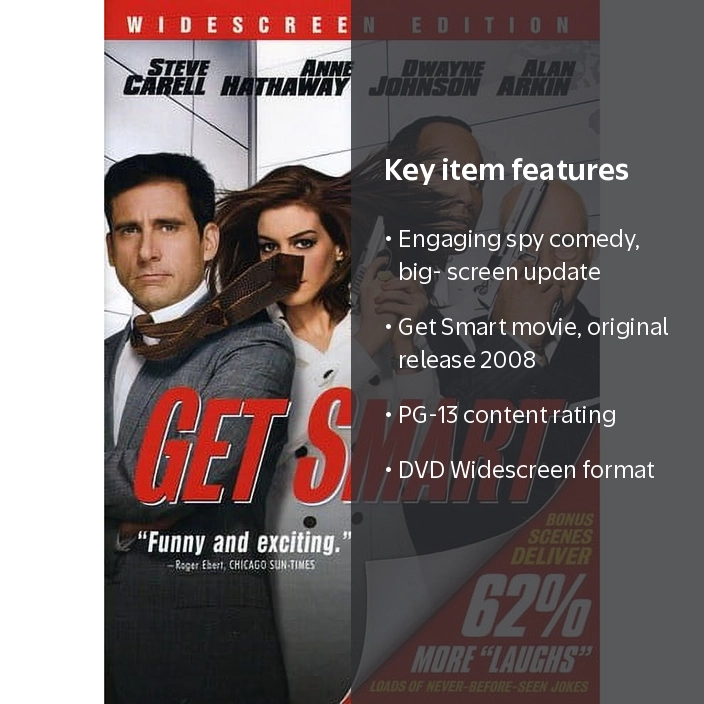 Get Smart (WS) 2008 (DVD Widescreen) with Digital Video Disc