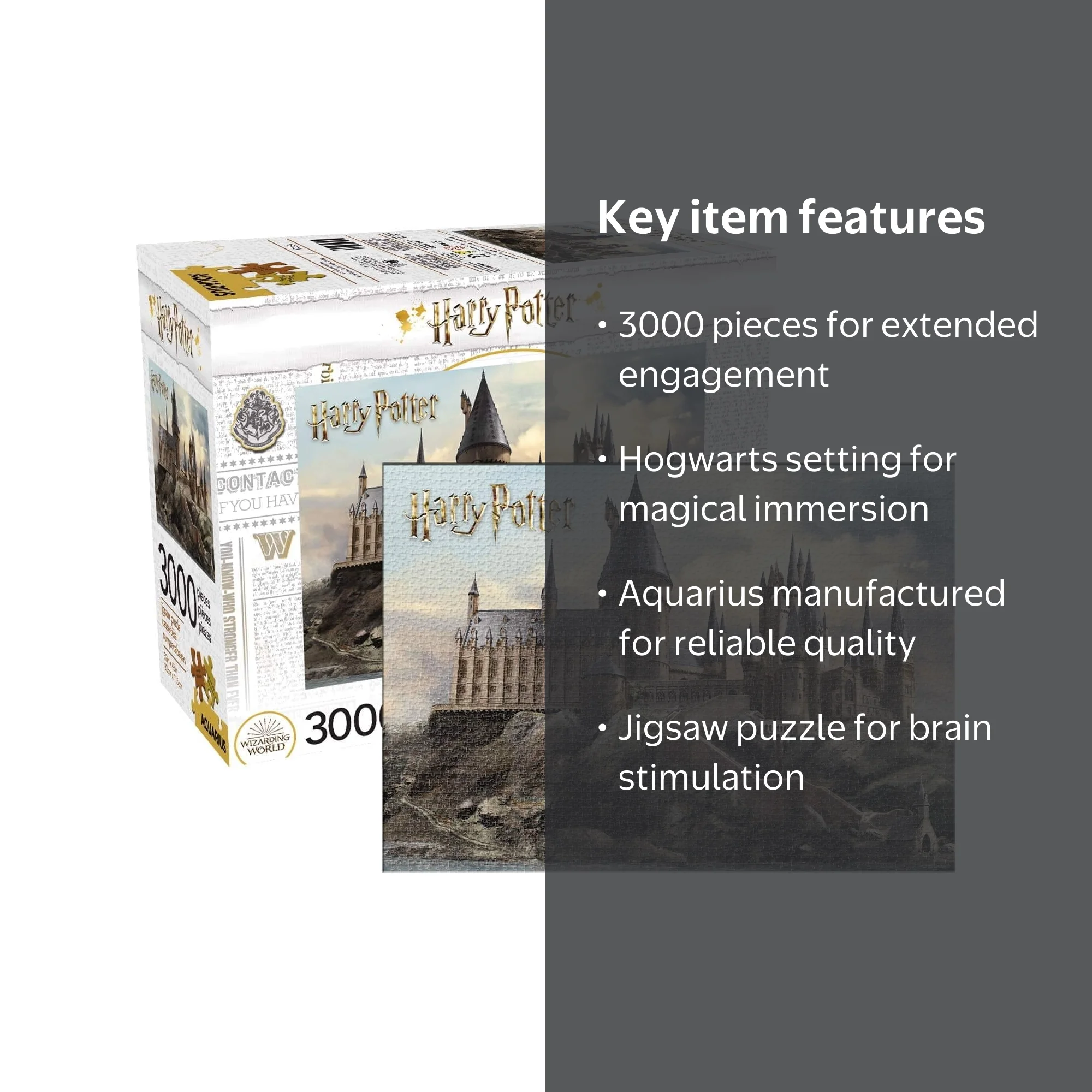 AQUARIUS Harry Potter Hogwarts 3,000 Piece Jigsaw Puzzle for