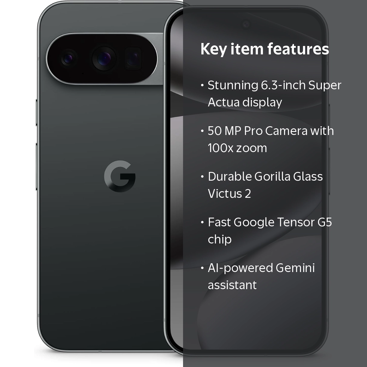 Google Pixel 10 Pro Factory Unlocked 128GB - Obsidian - Walmart.com