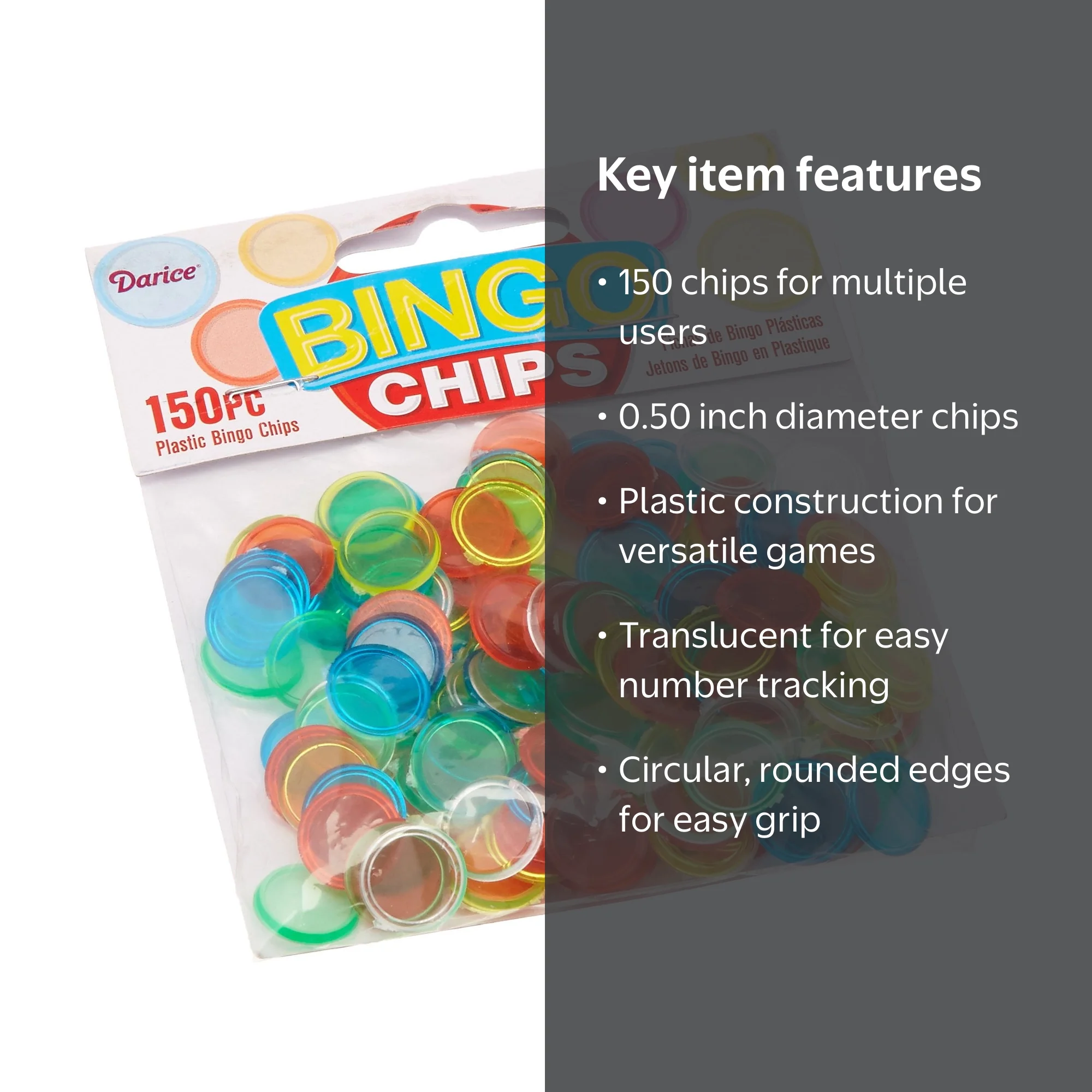 Set De 100 Fichas De Bingo De Plástico Transparentes – Colores Aleatorios, Tamaño 1.9 Cm, Ideales Para Juegos De Mesa, Matemáticas Y Actividades Escolares