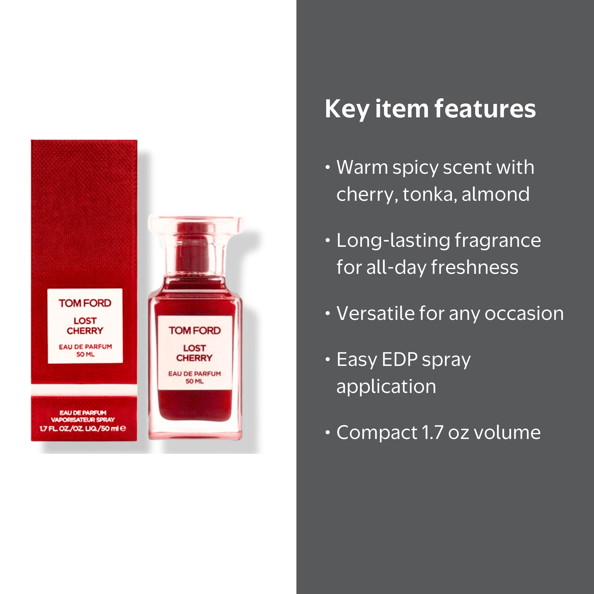 Tom Ford Lost Cherry Eau De Parfum Spray 50ml - 1.7oz - Luxurious
