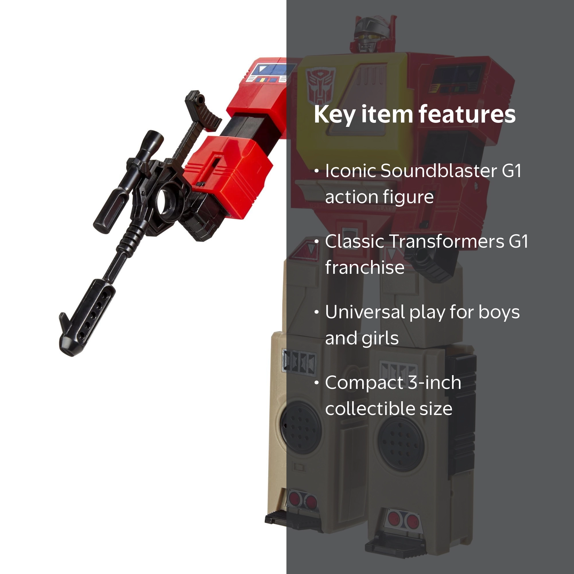Transformers Hasbro G1 Soundblaster with Soundwave Wave Blaster