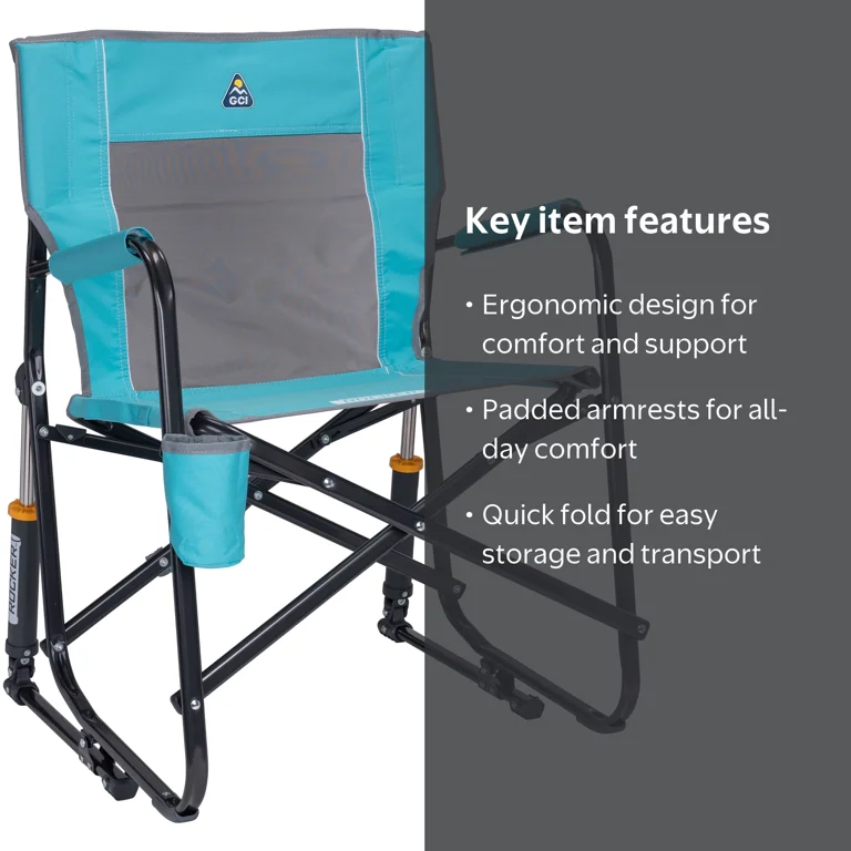 GCI Outdoor Freestyle Rocker Folding Rocking Camping Chair with
