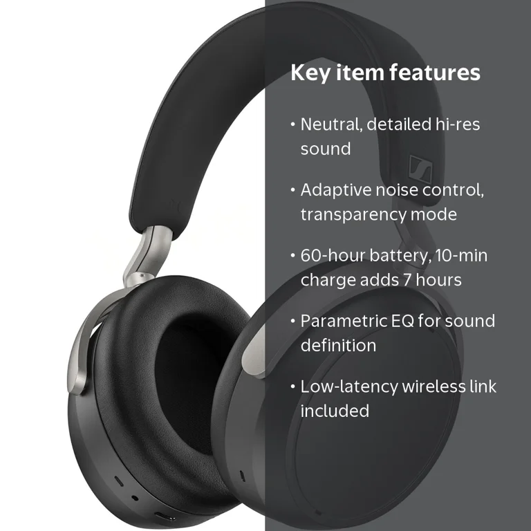 Sennheiser, Headphones, Hi-Res Audio, 60 Hour Battery - Walmart.com