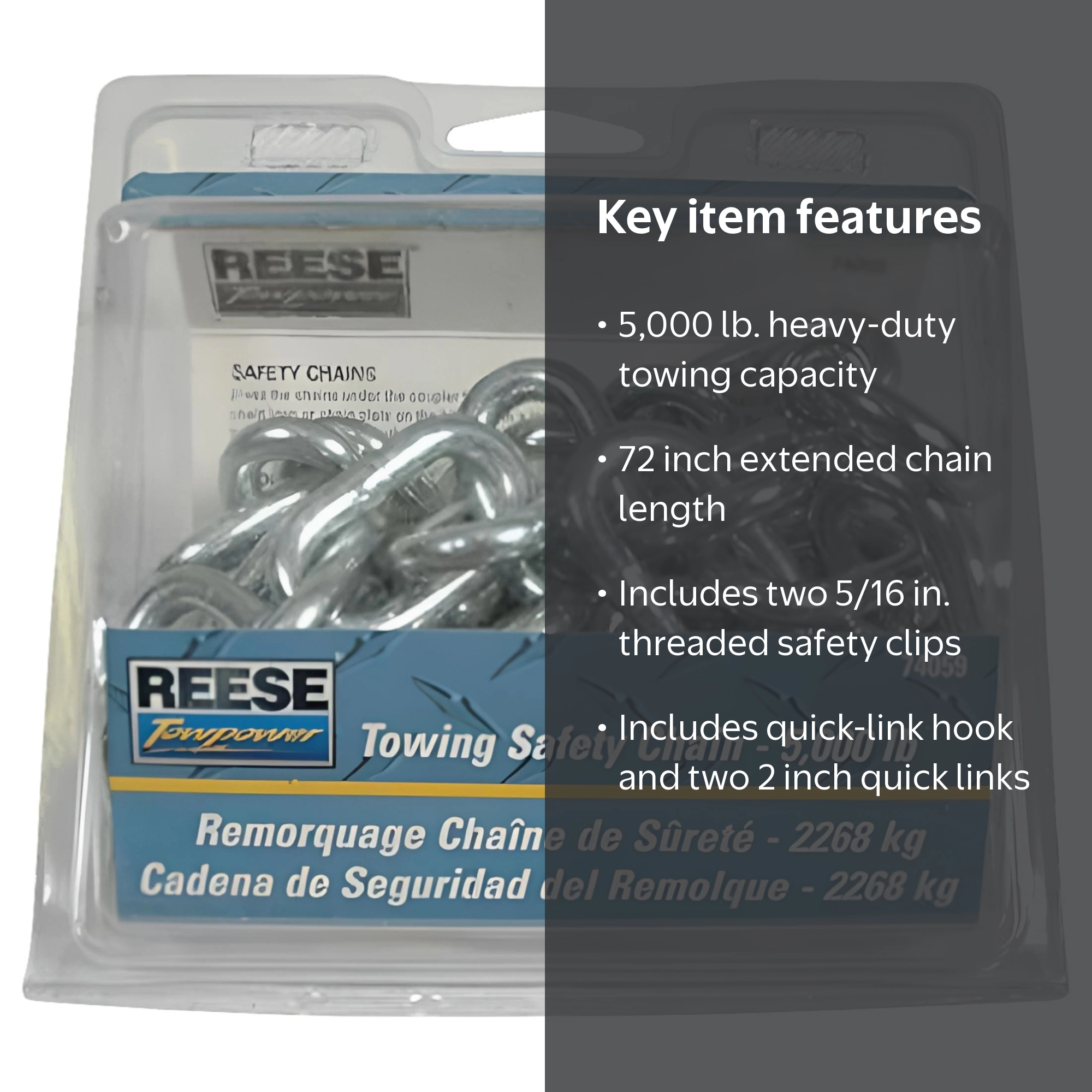 Reese Towpower 74059 Safety Chain – 72