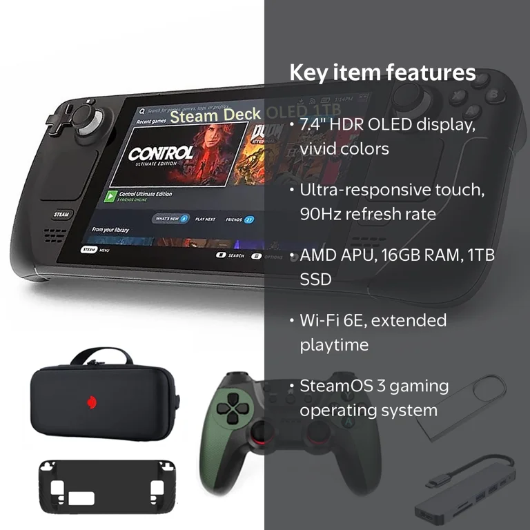 Valve Steam Deck OLED 1TB,7.4