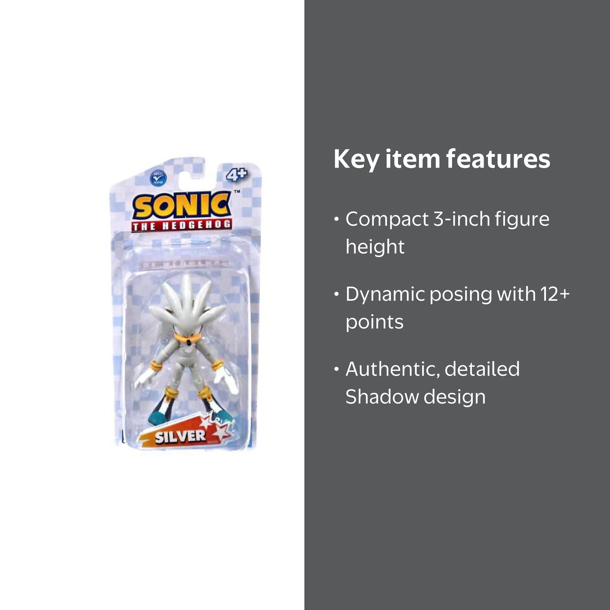 Sonic The Hedgehog Silver Action Figure - Walmart.com