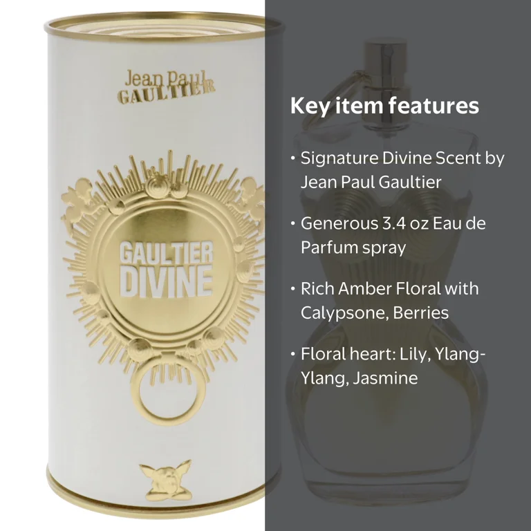 Jean Paul Gaultier Divine, Amber Floral EDP Spray, 3.4 oz