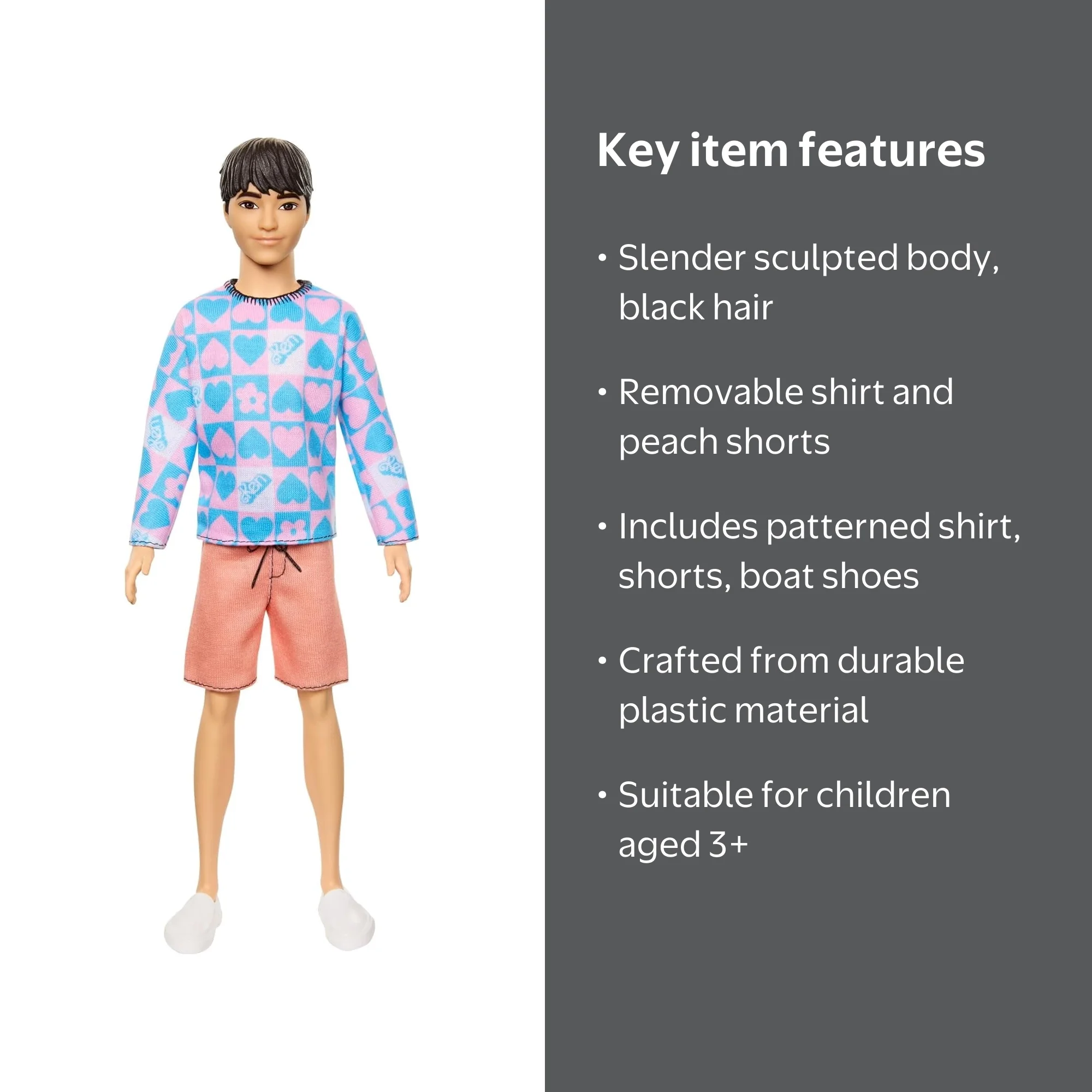 その他 ken Barbie Fashionistas Ken Doll #219 with Slender Body Wearing a