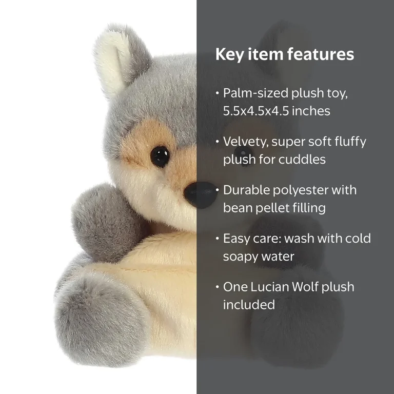 Aurora - Mini Gray Palm Pals - 5.5
