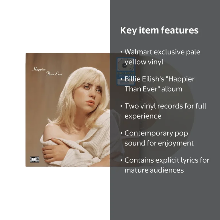 Billie Eilish - Happier Than Ever (Walmart Exclusive) - Vinyl 2LP