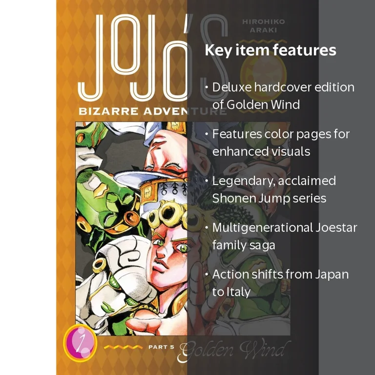 JoJo's Bizarre Adventure: Part 5--Golden Wind, Vol. 1, Hardcover
