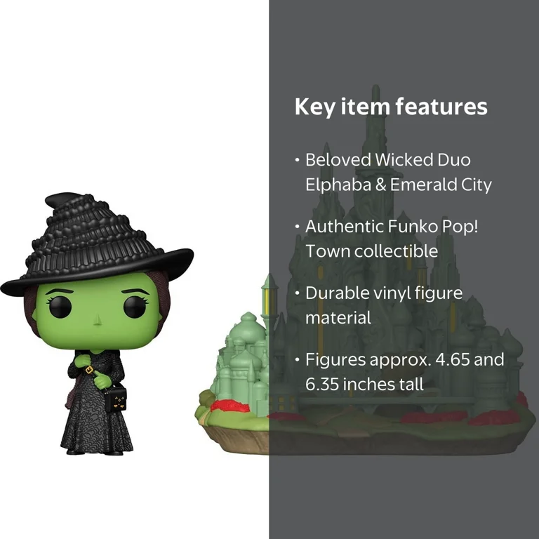 FUNKO POP! Town: Wicked - Elphaba w/ Emerald City - Walmart.com