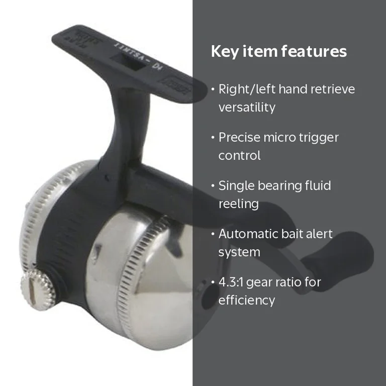 Zebco Authentic 11 Ambidextrous Micro Trigger Fishing Reel 4.3:1