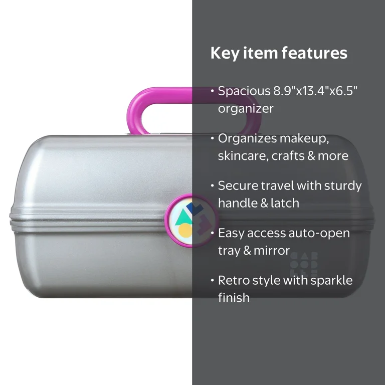 caboodles travel makeup bag Limited Edition On-The-Go Girl skincare products Caboodle Black Soft Side Makeup