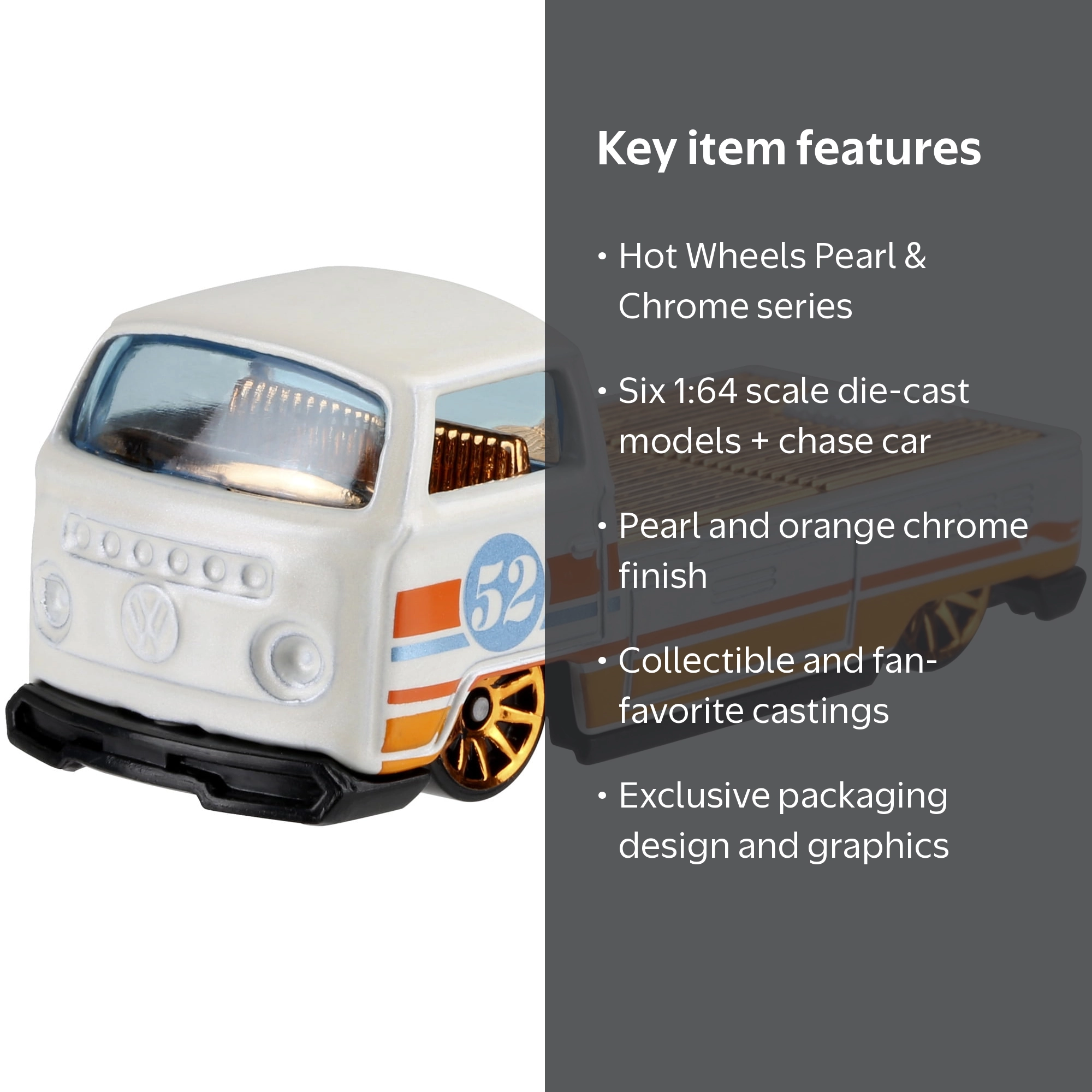 Hot Wheels, Collectible Vehicles, Pearl and Chrome Finish, 1:64