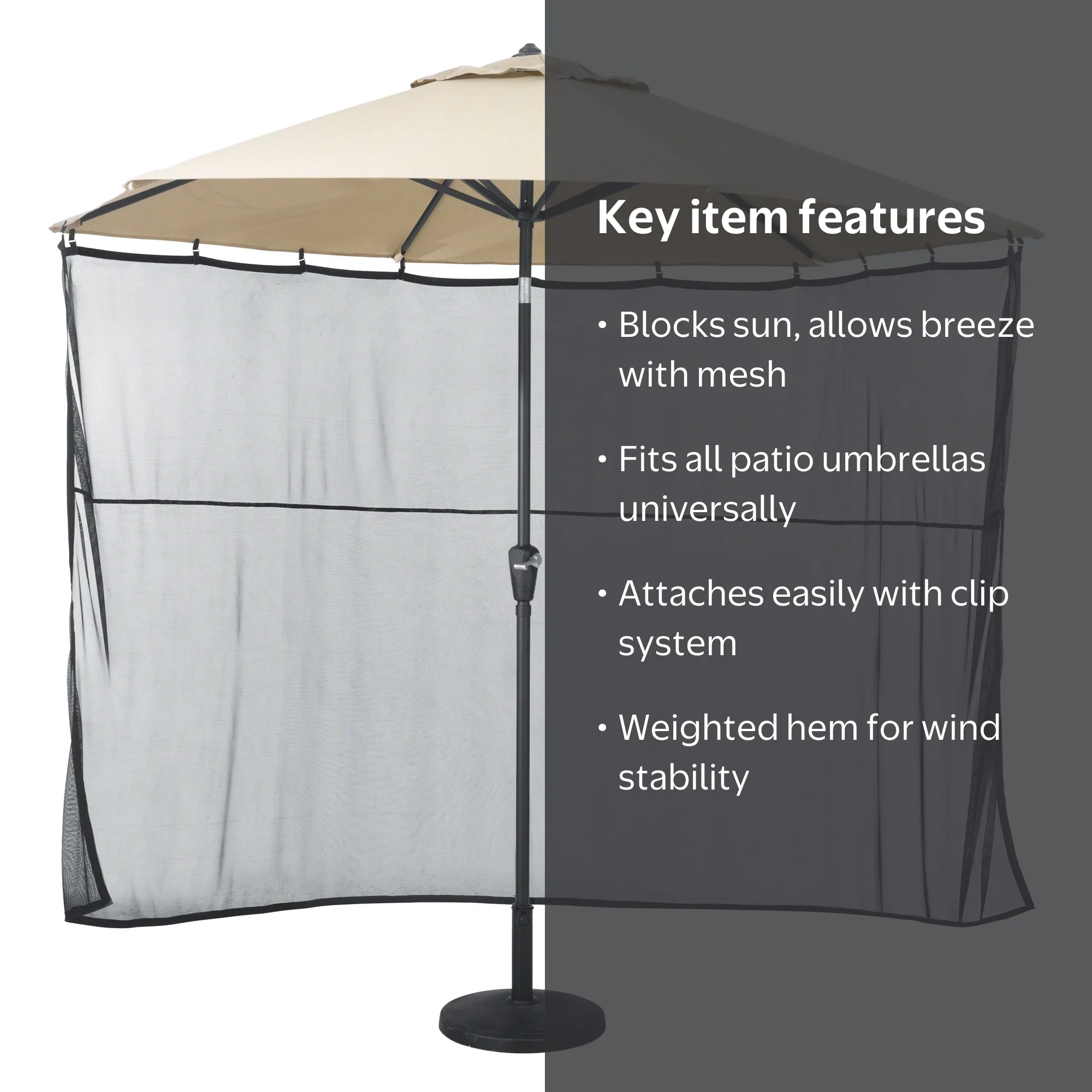 custom screening for patio umbrella HomeRoots 9' Outdoor Table Bug Screen Mesh Black Mosquito Net Canopy Curtains Adjustable Enclosure Large Umbrella Hanging Tent 100% Polyester Light Weight Mosquito Netting : Patio, Lawn & Garden Enhance your outdoor space with this patio umbrella screen Classic Accessories Umbrella Shade Screen